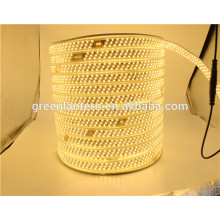 100 m de alto brillo tres hileras smd2835 180led luz de tira llevada impermeable AC110V 220V flex tira llevada